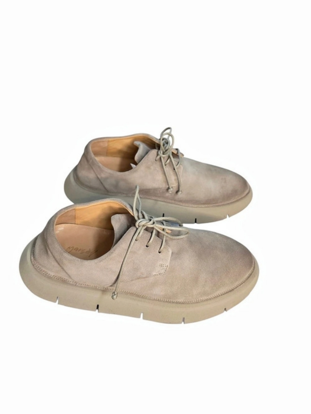 Marsell Men's Intagliata Shoes lace-up  Derby Color Gray  Size 40